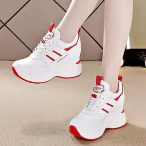 Fitsupfashion Women Fashion Platform Lace-Up Sneakers