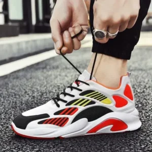 Fitsupfashion Men'S Casual Color Matching Breathable Sneakers