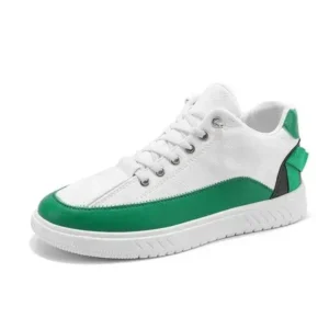 Fitsupfashion Men'S Fashion Color Matching Pu Simple Sneakers