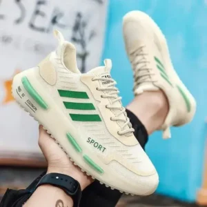 Fitsupfashion Men'S Fashion Stripe Breathable Sneakers