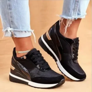 Fitsupfashion Women Bigger Sizes Stitching Design Sneakers