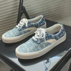 Fitsupfashion Vintage Breathable Printed Canvas Shoes