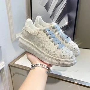 Fitsupfashion Casual Rhinestone Platform Sneakers