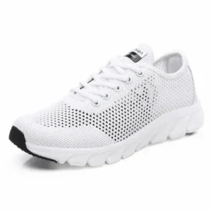 Fitsupfashion Women Fashion Sports Lace Up Hollow Design Mesh Breathable Sneakers