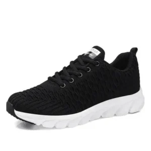 Fitsupfashion Women Fashion Casual Knit Design Mesh Breathable Running Sneakers