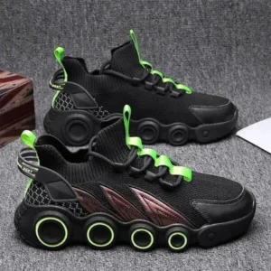 Fitsupfashion Men Casual Breathable Deodorant Mesh Sports Shoes