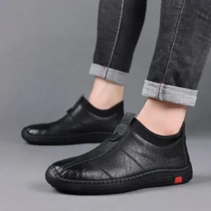 Fitsupfashion Men Casual Non-Slip Flat Pu Shoes