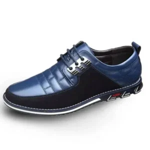 Fitsupfashion Men Casual Check Pu Shoes