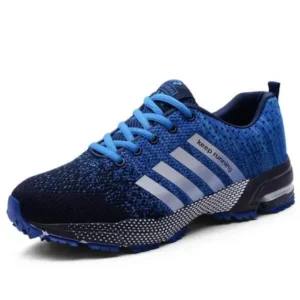 Fitsupfashion Men Fashion Fly Woven Mesh Breathable Low Top Sneakers