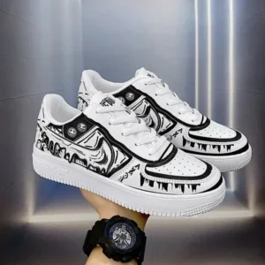 Fitsupfashion Men Fashion Graffiti Breathable Sneakers