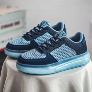 Fitsupfashion Men'S Fashion Mesh Breathable Lightweight Platform Sneakers