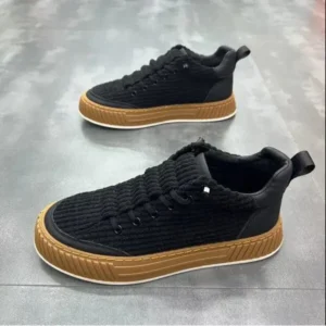 Fitsupfashion Men Fashion Suede Thick Sole Non-Slip Breathable Sneakers