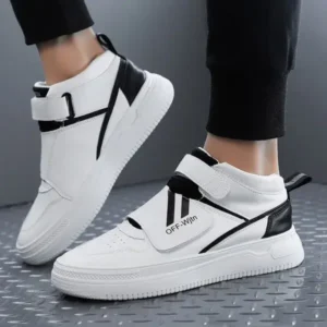 Fitsupfashion Men'S Fashion Thick-Soled Breathable Pu Stitching Sneakers