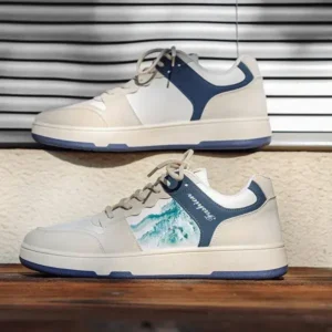 Fitsupfashion Men'S Casual Landscape Painting Printed Sneakers