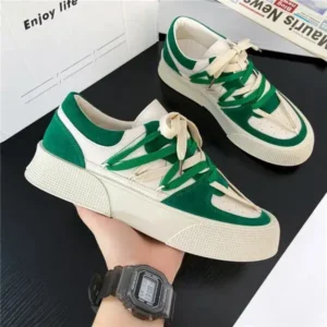 Fitsupfashion Men'S Fashion Color Matching Breathable Canvas