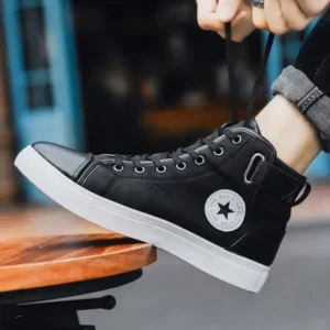 Fitsupfashion Men'S Fashion Retro Canvas High Top Shoes