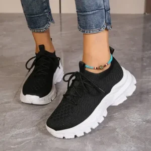 Fitsupfashion Women Fashionable Thick-Soles Breathable Sneakers