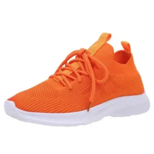 Fitsupfashion Women Casual Plus Size Solid Color Breathable Sneakers