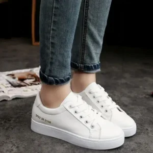 Fitsupfashion Summer Women Fashion Casual Solid Color Thick-Soled Canvas Sneakers