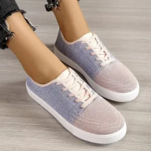 Fitsupfashion Summer Women Fashion Casual Fly-Woven Mesh Breathable Sneakers