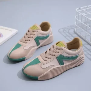 Fitsupfashion Women Fashion Color Block Breathable Sneakers